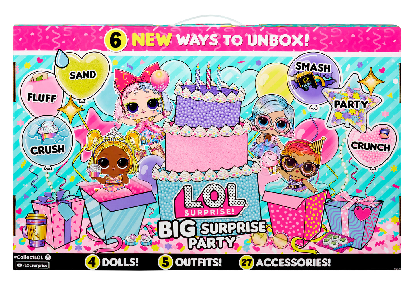 L.O.L Surprise Big Surprise Party a $100 Value with 4 Collectible Dolls and 40+ Surprises