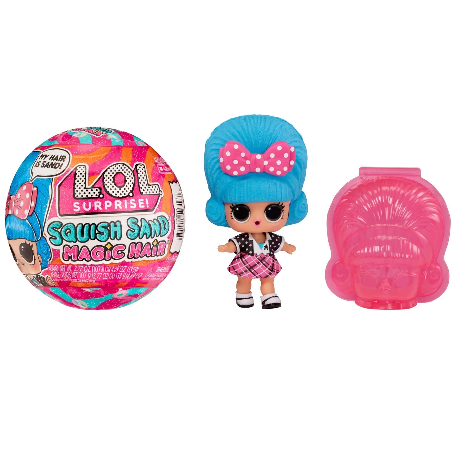L.O.L. Surprise! Squish Sand Magic Hair Tots with Collectible Doll, Squish Sand Dolls