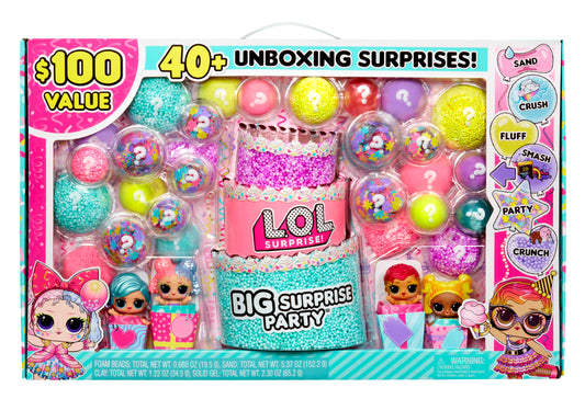 L.O.L Surprise Big Surprise Party a $100 Value with 4 Collectible Dolls and 40+ Surprises