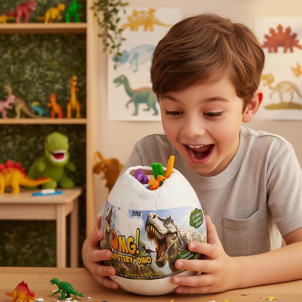 Mystery Dino Surprise Egg with 21 Dino-Mite Surprises Inside