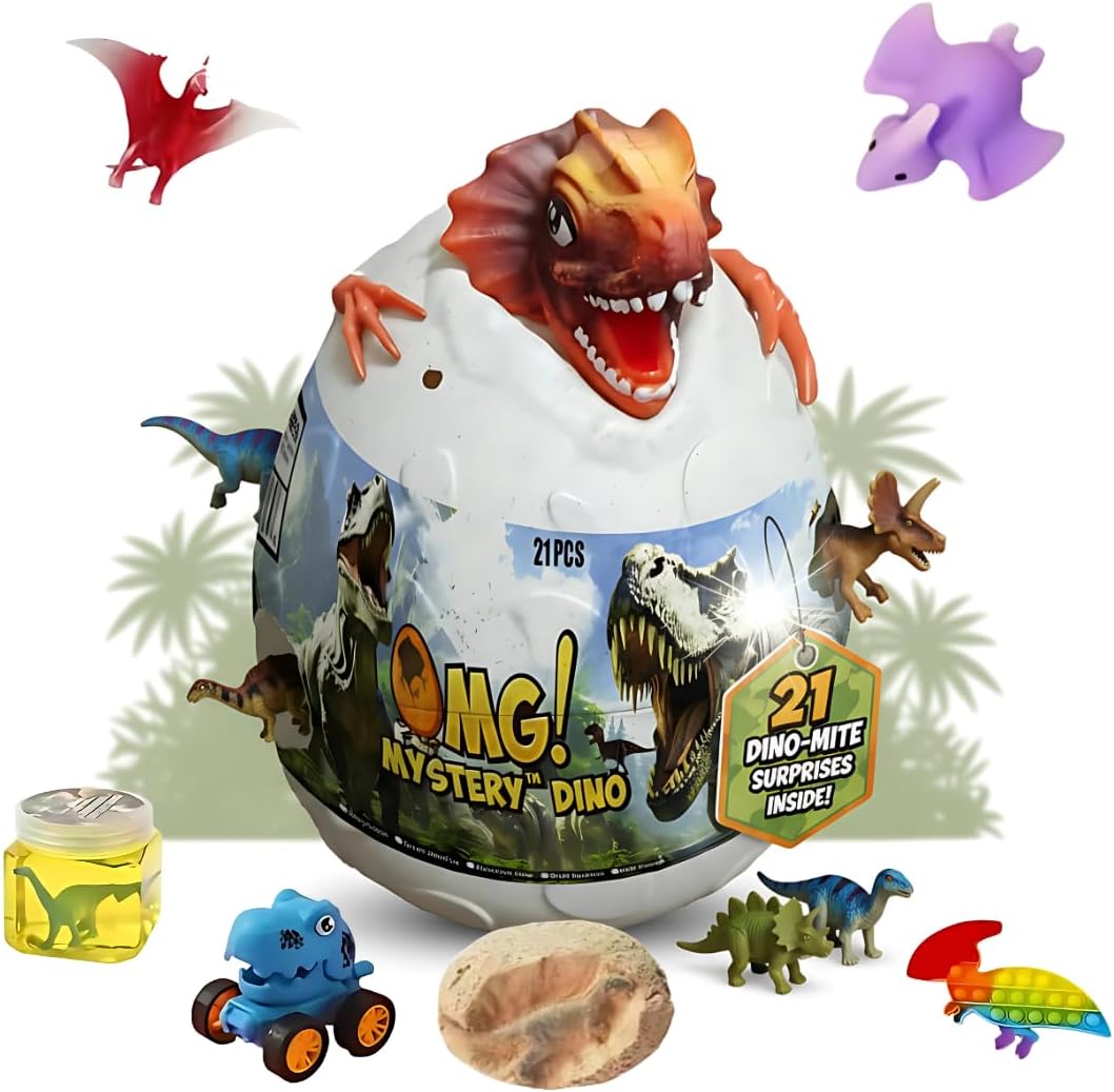 Mystery Dino Surprise Egg with 21 Dino-Mite Surprises Inside